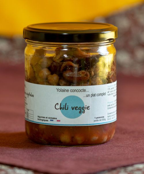 Bocal chili veggie par Yolaine concocte à Nantes