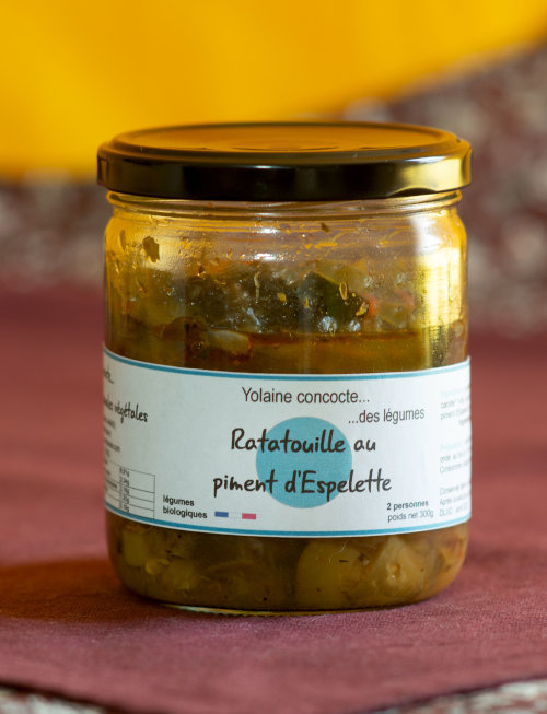 Bocal de ratatouille au piment d'espelette par Yolaine concocte