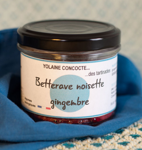 Tartinade betterave noisette gingembre - Yolaine concocte