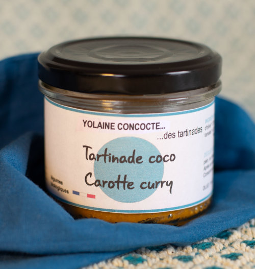 Tartinade coco curry carotte - Yolaine concocte